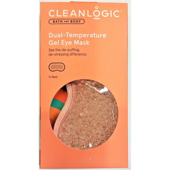 Clean Logic DUAL-TEMPERATURE GEL EYE MASK (DE-PUFFING DE-STRESSING) Orange - Picture 1 of 3
